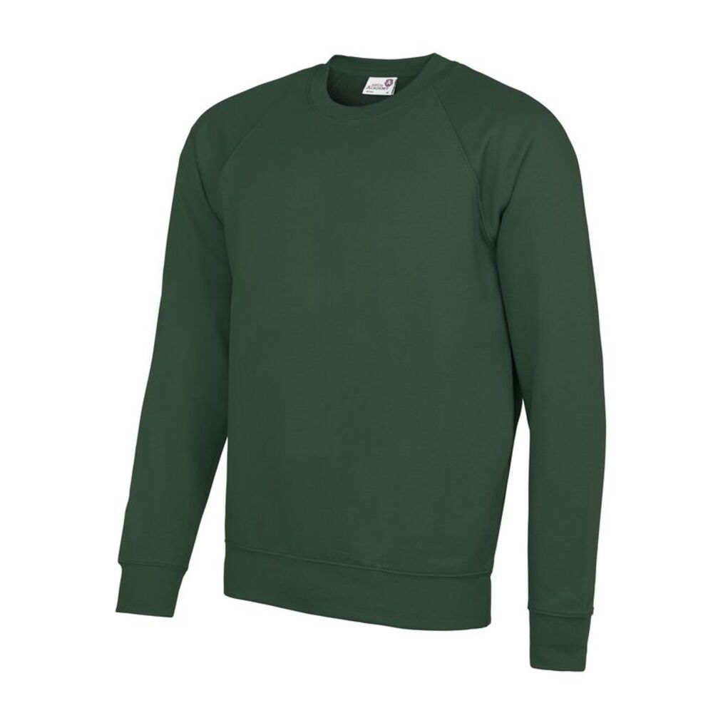 AWDis Academy Childrens/Kids Crew Neck  School Sweatshirt / Green
